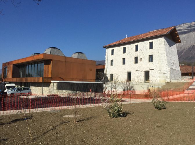 Construction de la médiathèque de Montbonnot Saint Martin