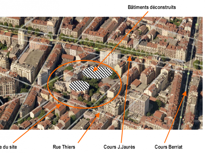 DÉMOLITION ET RECONVERSION DE L’ANCIENNE CLINIQUE DES BAINS  à GRENOBLE