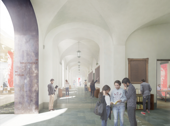 RÉALISATION DE LA BIBLIOTHÈQUE MÉTROPOLITAINE DE L’HÔTEL DIEU à CLERMONT FERRAND