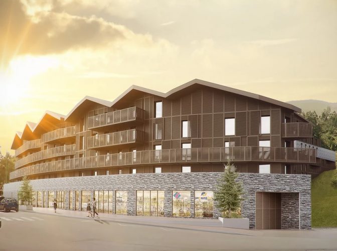 Construction d’une résidence de tourisme de 201 appartements, commerces aux Deux Alpes