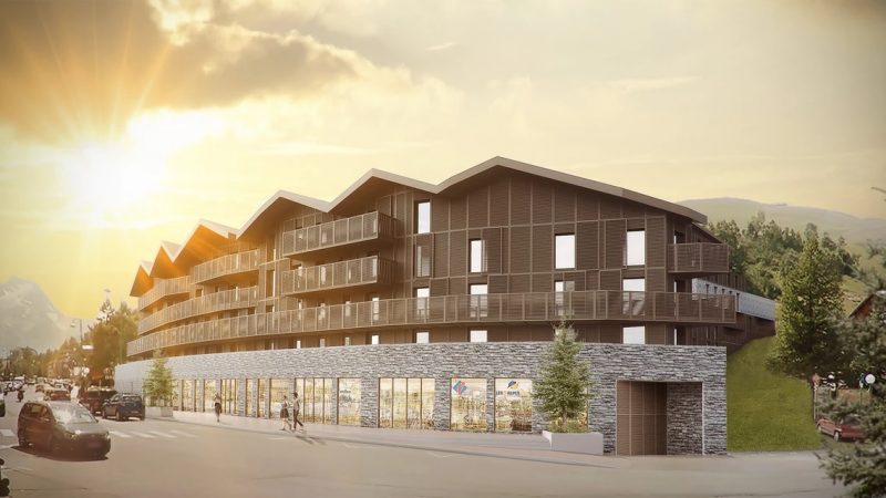 Construction d’une résidence de tourisme de 201 appartements, commerces aux Deux Alpes
