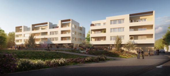 Construction de 30 logements sociaux Eco Quartier Montplaisir Quarantaine à Villefranche sur Saône